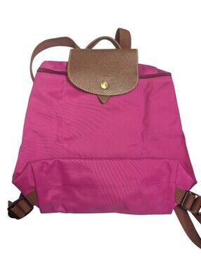 Longcamp Fuchsia Nylon Backpack Le Pilage Sac a dos